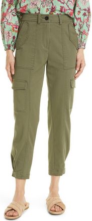 Derek Lam Elian Cotton Blend Utility Pants in Fatigue at Nordstrom Rack, Size 18 (Similar To 14W)
