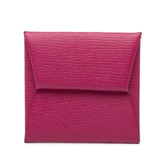 Hermès Rose Purple Chevre Leather Coin Purse/Coin Case (Pre-Owned)