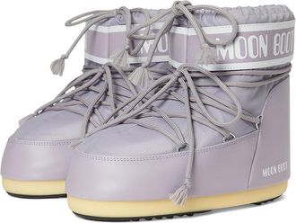 Moon Boot Icon Low Nylon Womens Cold Weather Boots Lilac : EU 42-44 (US Womens 10-11.5) B - Medium, Synthetic