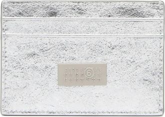 Maison Margiela logo-plaque cardholder - Silver