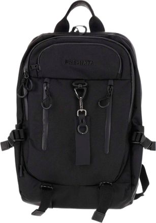 Premiata Multi-Compartment Black Nylon Gabardine Backpack