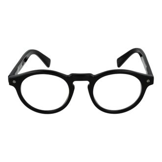 Tod's TO-1044781 Acetate Round-Frame Eyeglasses - Black
