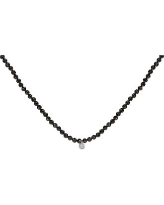 House of Brilliance Haus Of Brilliance Silver Diamond & Station Necklace