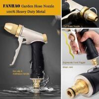 OEM Pistola De Agua Con Boquilla De Lat&oacute;n, Robusta, De Alta Presi&oacute;n Y Chorro Regulable, Para Lavar Coches Y Mascotas - Crezuo