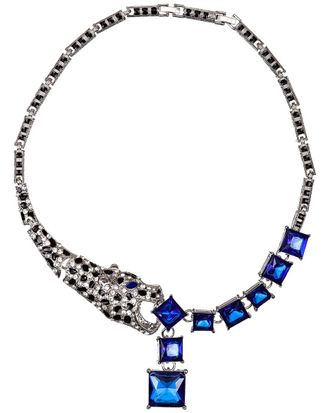Eyecandy LA Eye Candy La Luxe Collection Crystal Leopard Necklace