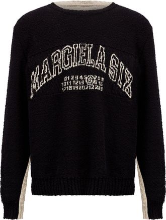 Maison Margiela numbers-motif jumper - Black