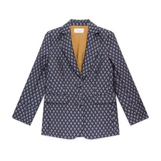 Maliparmi Maliparmi, Dames, Jassen, Blauw, Maat: 2XL Viscose