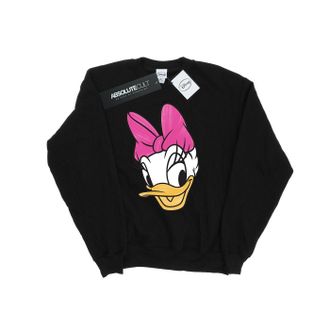 Disney Dames/Dames Daisy Eend Hoofd Geschilderd Sweatshirt (Zwart)