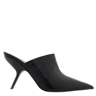 Ferragamo Elly 85 Embossed Leather Pumps, Size 7 C