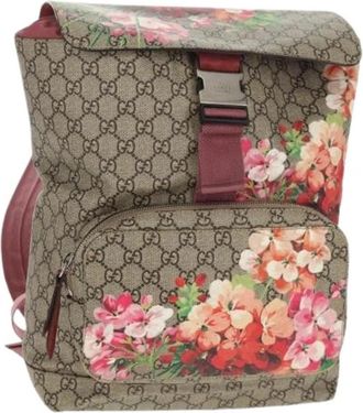 Gucci Pre-owned Plastic Rugzak - Dames - Vintage Rugzakken - Beige - ONE Size - Vintage