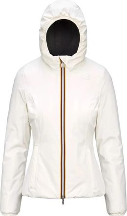 K-Way Reversible Lily Warm Jacket - Dames - Zomerjassen - Wit - XL - Jassen