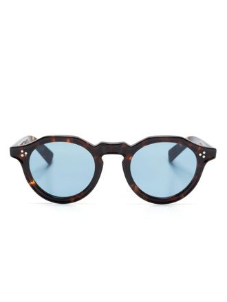Eyevan 7285 Zonnebril met rond montuur - Bruin