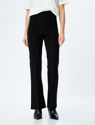 Koton TROUSERS Flared Fabric Trousers