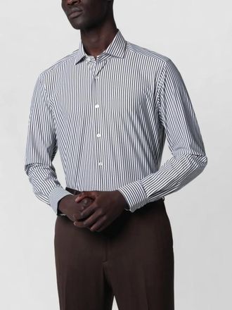 Xacus striped long-sleeve shirt