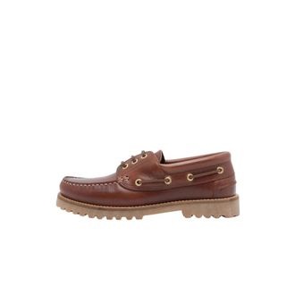 Garment Project Ollie Boat - Heren - Bootschoenen - Bruin - 43 EU - Katoen - Schoenen