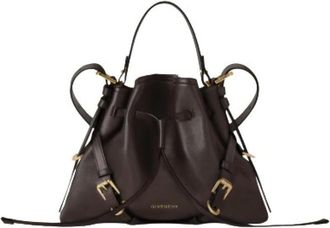 Givenchy Tassen, Dames, Bruin, ONE Size, Leer, Small Voyou Bucket Bag