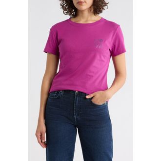 Boss Orange by Hugo Boss Crystal Cotton T-Shirt in Dark Pink at Nordstrom Rack, Size X-Large