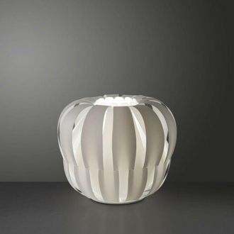 Linea Zero L&aacute;mpara De Mesa En Metal Blanco Cm. 29x23h