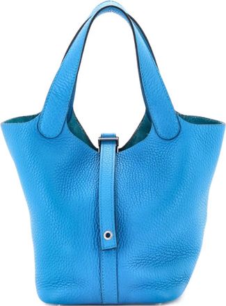 Hermès Picotin Lock Bag Clemence PM bucket bag - Blauw