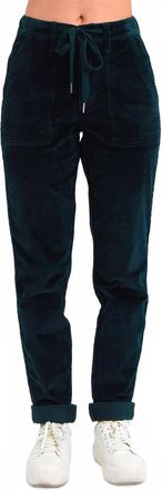 Judy Blue High Waist Corduroy Cuffed Jogger Denim Jeans In Green