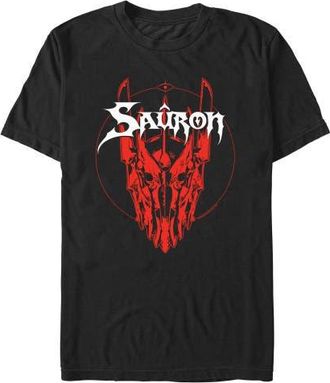 The Lord Of The Rings Mens The Lord of the Rings Sauron Red Head T Shirt in Black at Nordstrom, Size Xxx-Large
