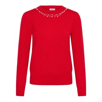 Saint Tropez Gebreide kleding - Dames - Truien - Rood - Maat: L