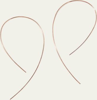 Lana Jewelry 14K Yellow Gold Hooked On Hoop Earrings