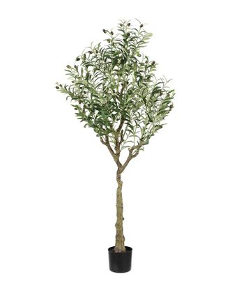Safavieh Faux 60In Potted Olive Tree