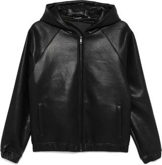 Daily Paper Clothing faux-leather jacket - unisex - Polyurethane/Polyester/Polyester - S - Black