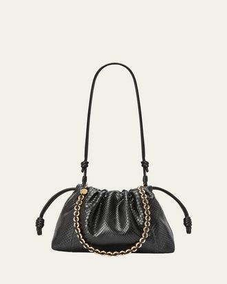 Loewe Flamenco Python Shoulder Bag