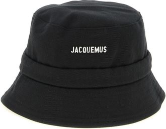 Jacquemus Black Le Bob Gadjo Solid Bucket Hat