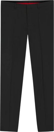 HUGO BOSS Broeken, Heren, Zwart, L, Leer, Suit Broeken