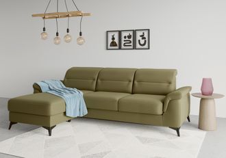 Sit&more Ecksofa »Sinatra L-Form« mit Recamiere, optional mit Kopfteilverstellung und Armteilfunktion