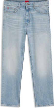 HUGO BOSS Tapered-fit jeans in bright-blue denim