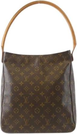 Louis Vuitton Pre-owned Shoulder Bags, female, Brown, Size: ONE SIZE Pre-owned Looping GM Shoulder Bag