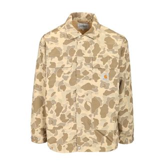 Carhartt Work in Progress Liam Jacket - Heren - Zomerjassen - Beige - S - Polyester - Jassen