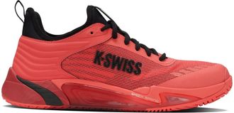 K-Swiss Mens Hypercourt Pinnacle Tennis Shoe In Neon Lava/black/chili Pepper