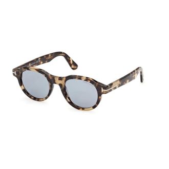 Tom Ford Ronde zonnebril - Heren - Accessoires - Bruin - Maat: 49 MM