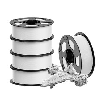 OEM Filamento Para Impresora 3d, 1,75 Mm De Di&aacute;metro, Material Petg Duradero, 5 Kg, Color Blanco