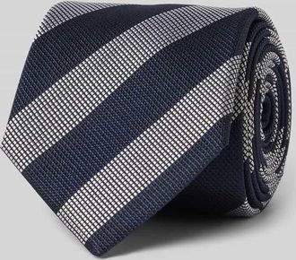 Willen Krawattenfabrik Krawatte aus Seide im Allover-Look (8 cm) in Blau, Gr&ouml;&szlig;e 1