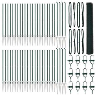 Berkfield Home Hexagon Fence Green 1.4x100 m Steel
