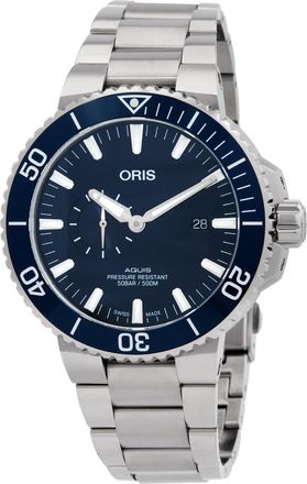 Oris Pre-owned Oris Oris Aquis Chronograph Automatic Blue Dial Mens Watch 01 743 7733 4155-07 8 24 05PEB