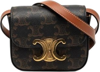 Celine Pre-owned Mini Claude - Dames - Vintage Schoudertas - Bruin - ONE Size - Leer - Vintage