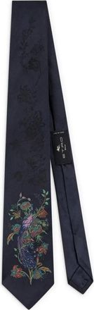 Etro Cravatta con ricamo - Nero