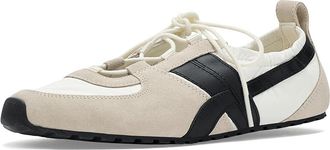 Tory Burch Hank Ballet Sneakers Womens Shoes Cream/Perfect Black/Cream : 10.5 M, Suede