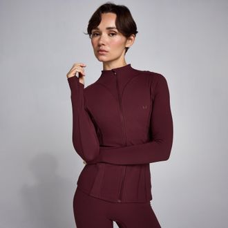 MyProtein Chaqueta con cremallera SculptForm para mujer de MP - Baya oscura - XS