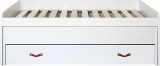 Muemue Cama 105+ Cajones Blanco Con Somieres Y Colchones 105x200cm