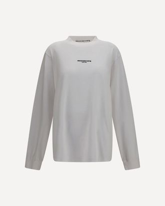Alexander Wang Long-sleeve logo T-shirt Female XS