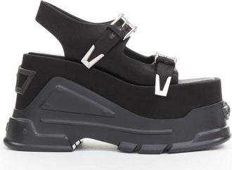 Versace Anthem 120 satin silk Medusa platform sandals