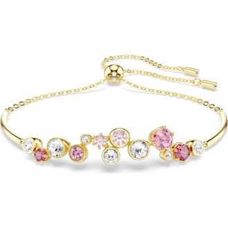 Swarovski Constella Crystal & Zirconia Bracelet in Gold/Red at Nordstrom